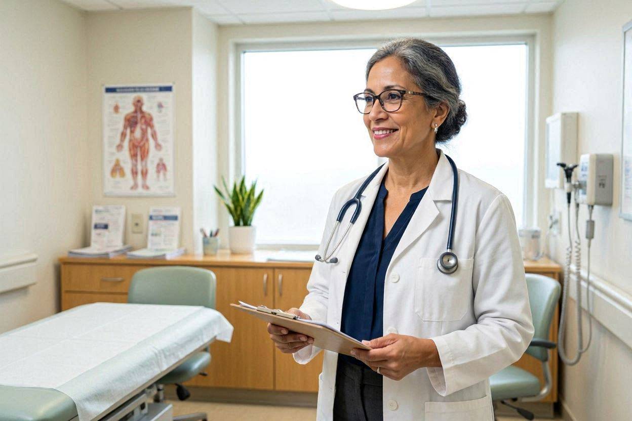 A THRYVE provider preparing to review a patient's symptoms and health history